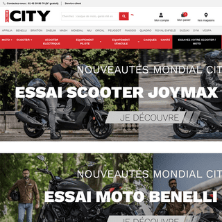 MondialCity le meilleur du scooter à Paris et Rouen