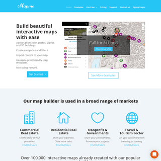 Mapme Map builder - create beautiful interactive map with ease
