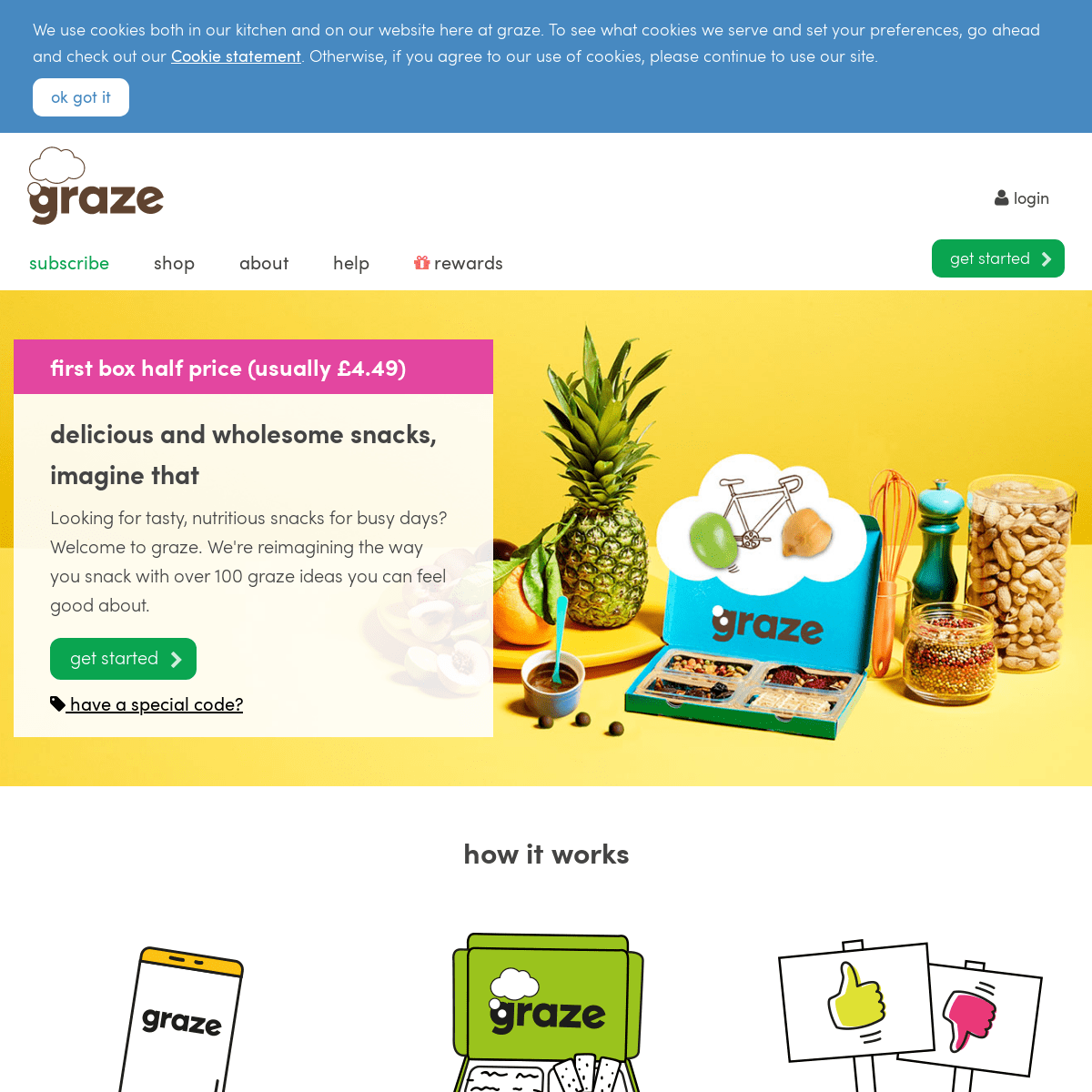 graze | healthier snacks by post