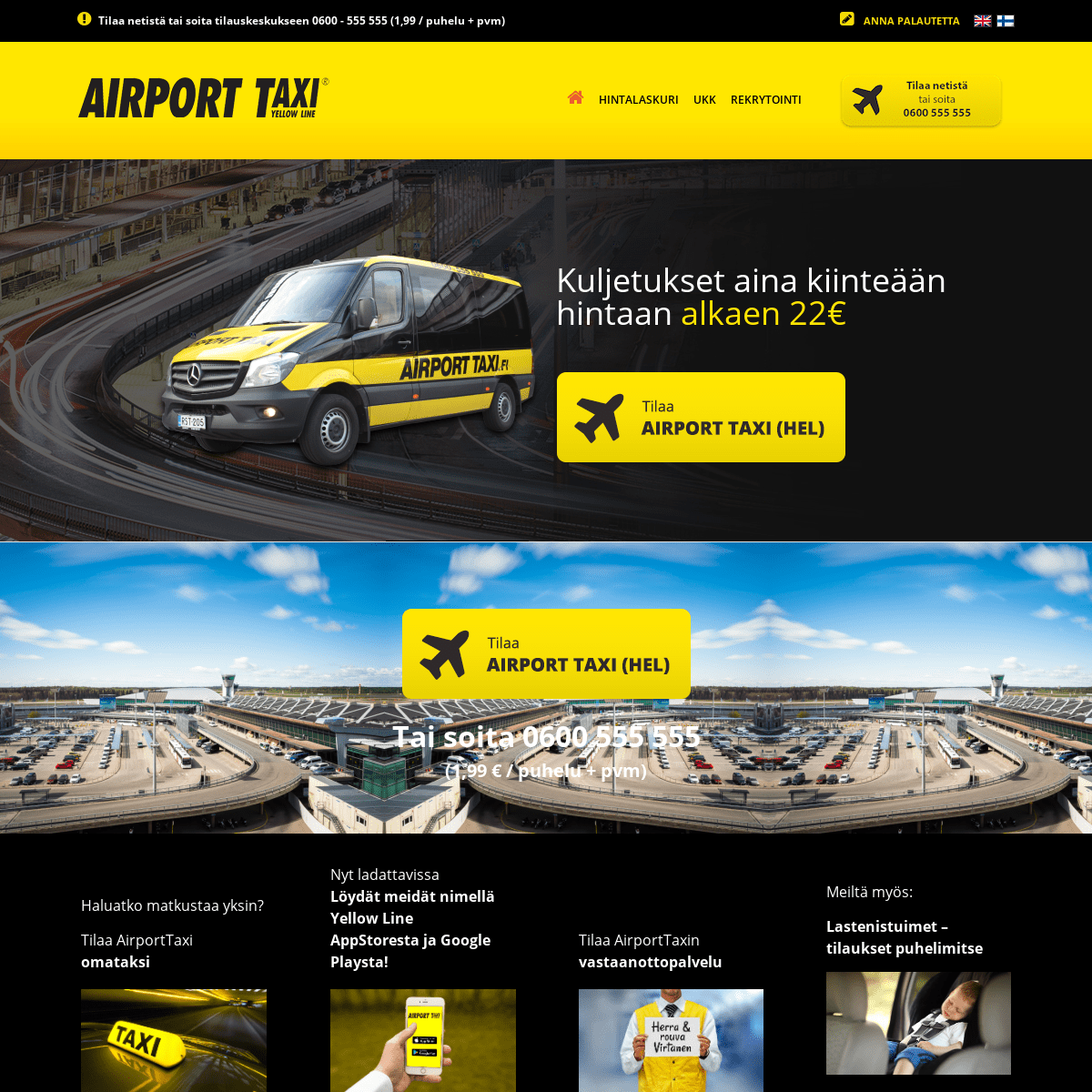 Airport Taxi | Edullisia lentokenttäkuljetuksia jo vuodesta 1992