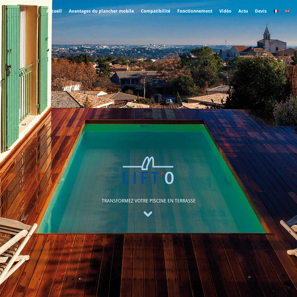LIFT'O - Le plancher mobile qui change votre espace piscine - Lift'o - Plancher mobile pour piscines