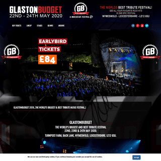 Glastonbudget 2019 | Tribute Music Festival | Leicester