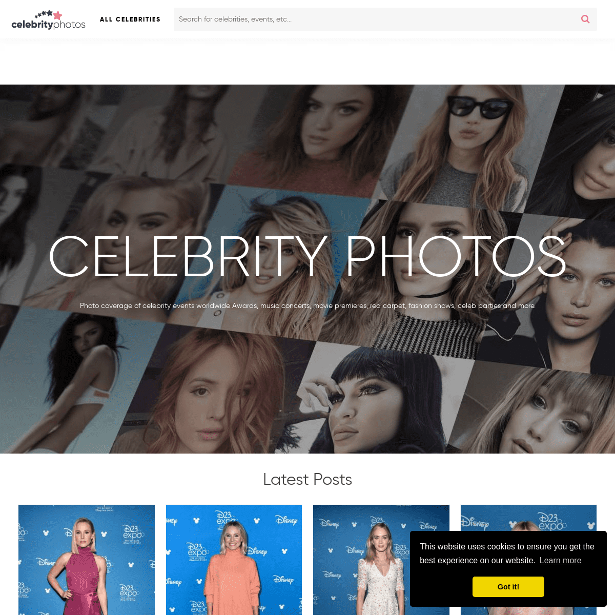 Celebrity Photos - Photo coverage of celebrity events worldwide Awards, music concerts, movie premieres, red carpet, fashion sho