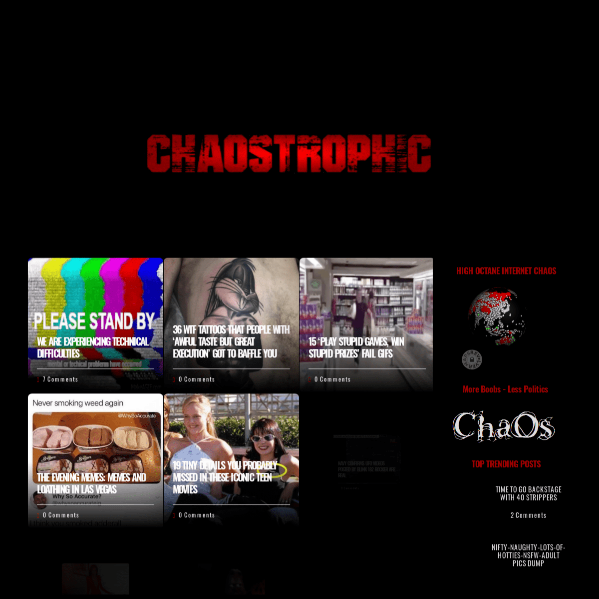 Chaostrophic | HIGH OCTANE INTERNET CHAOS