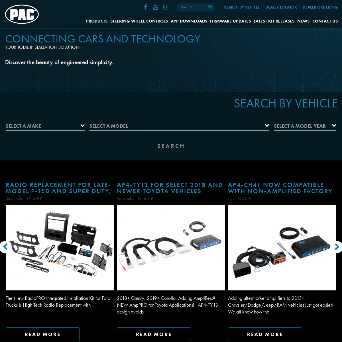 PAC – Connecting cars and technology. Your total installation solution.