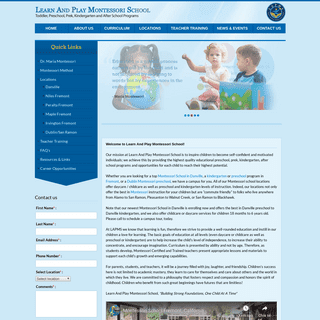 Montessori Kindergarten, Daycare, & Preschool in Danville, Fremont, Dublin | Learn and Play Montessori