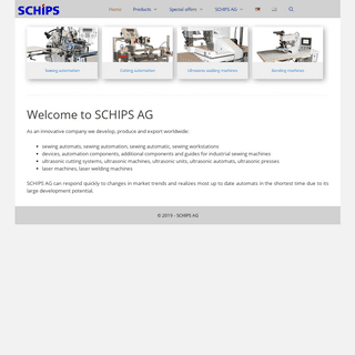 SCHIPS AG sewing and ultrasonic technology made in Switzerland
