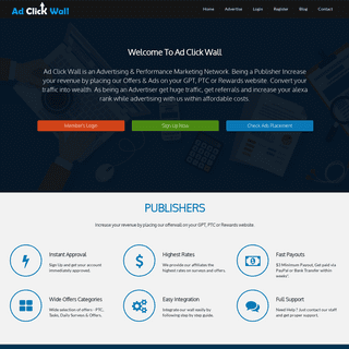 AdClickWall - Home