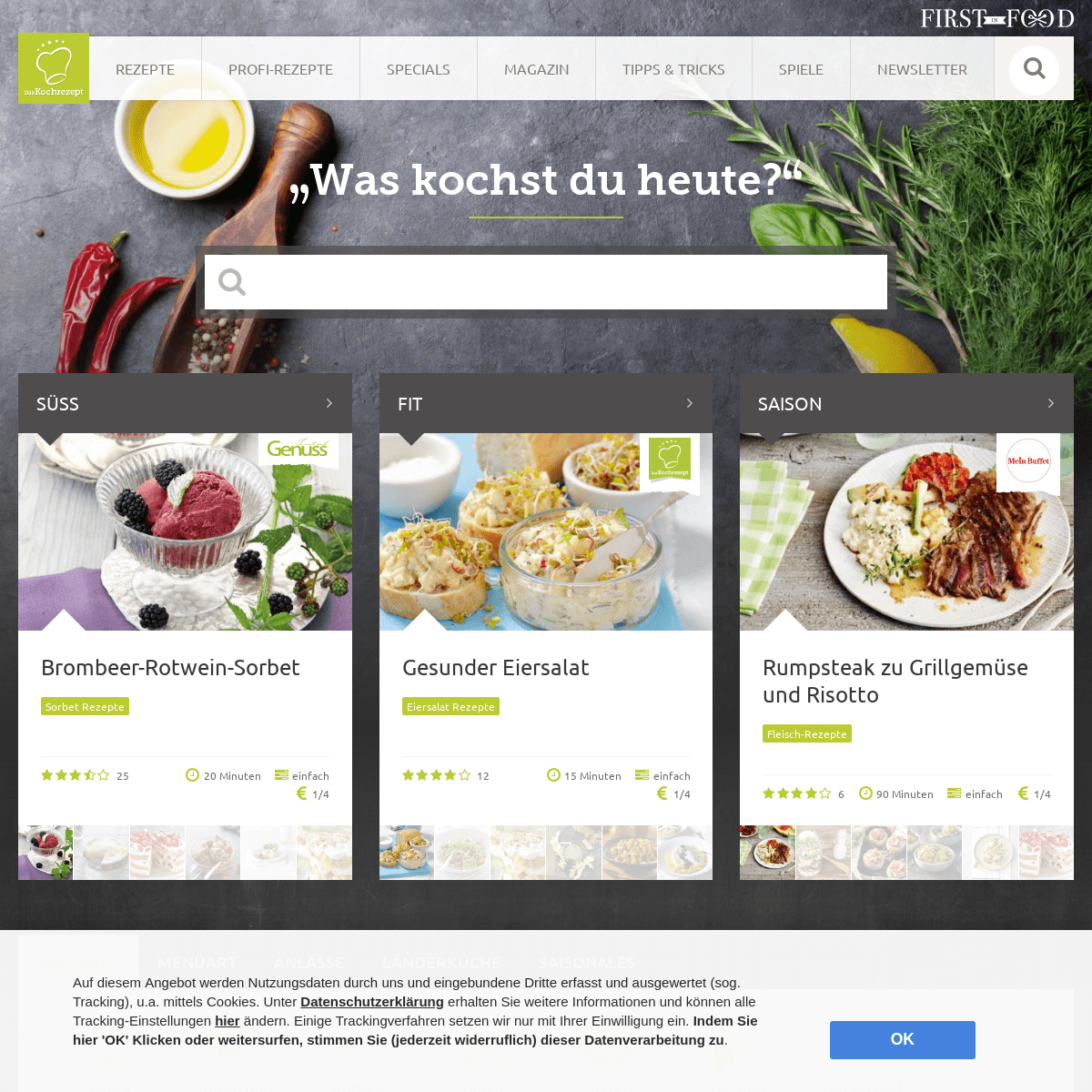 DasKochrezept.de – Kochrezepte, Saisonales, Themen & Ideen