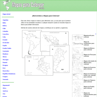 A complete backup of mapasparacolorear.com