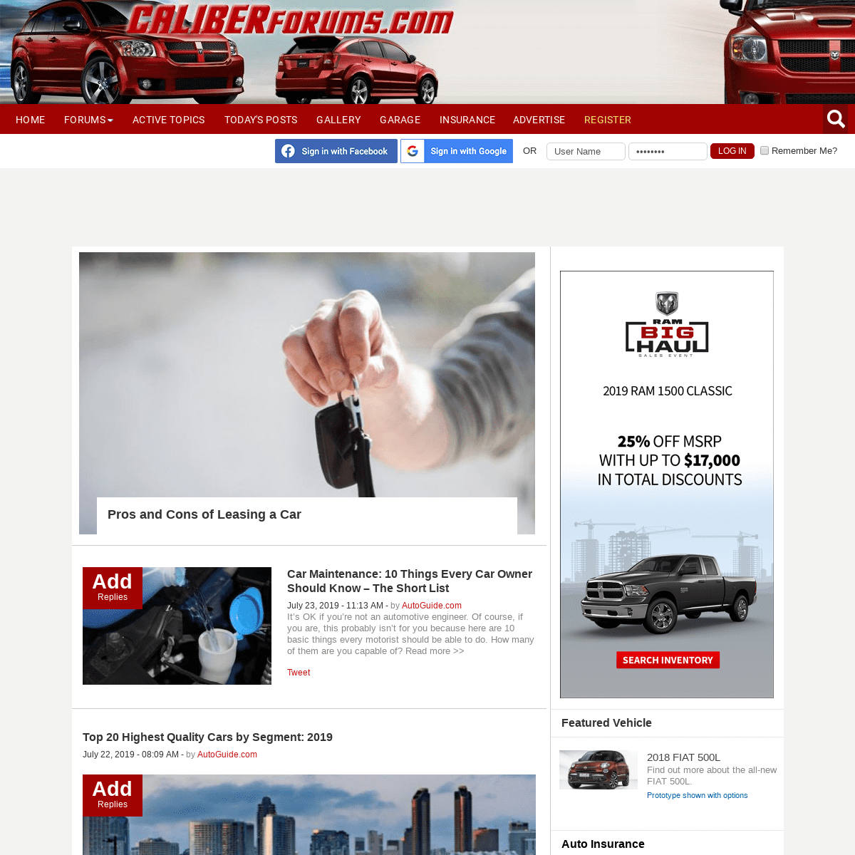 Dodge Caliber & Caliber SRT4 Forums 