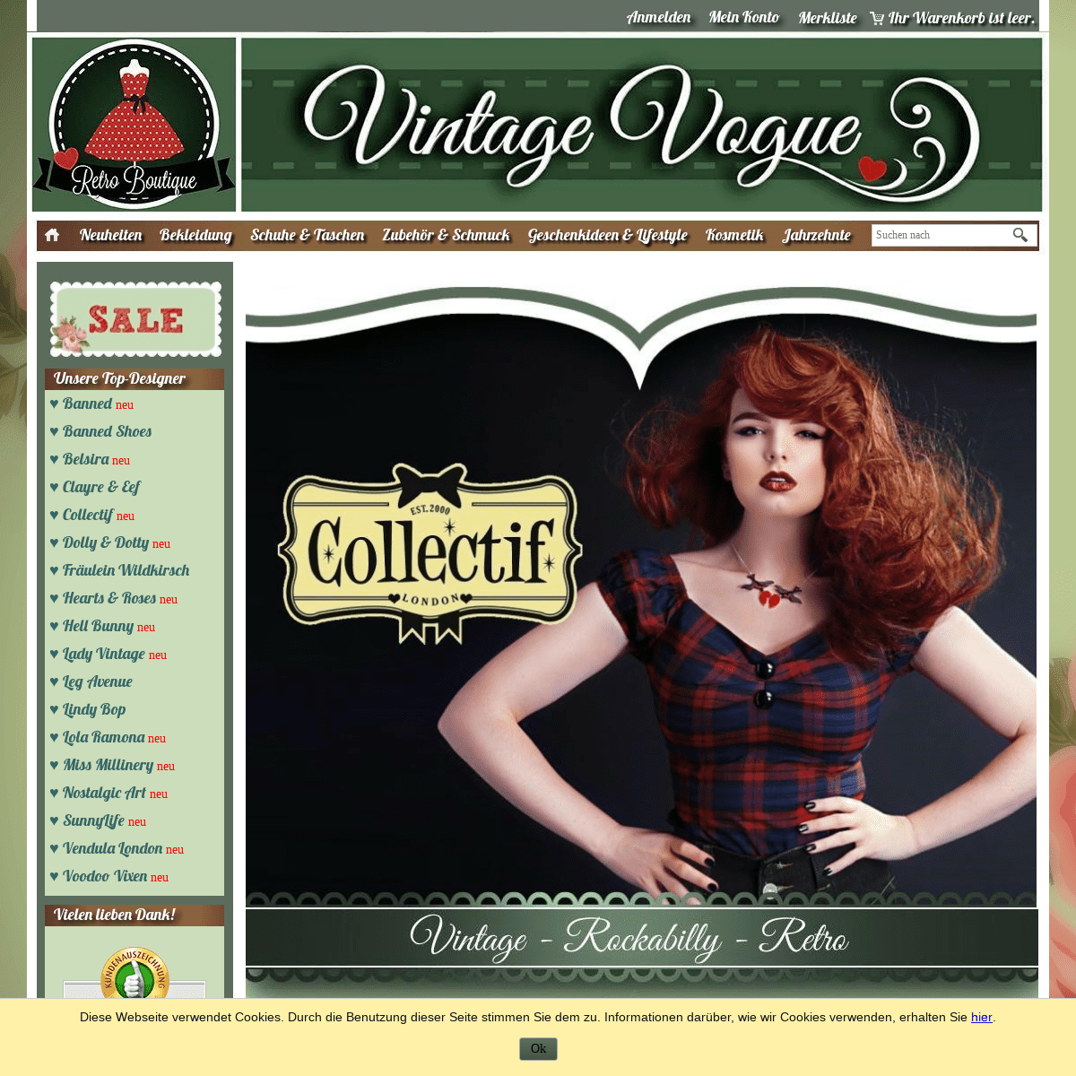 Vintage-Vogue - Retro Rockabilly Pin Up Onlineshop