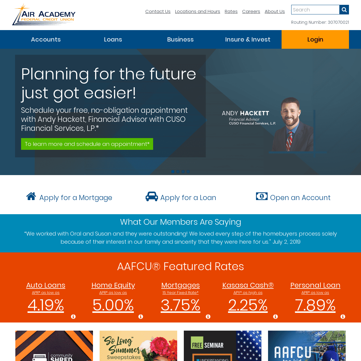 Home Page - Air Academy Federal Credit Union