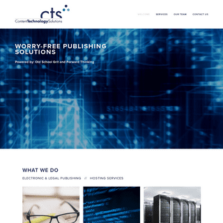 CTS - electronic publishing expertise