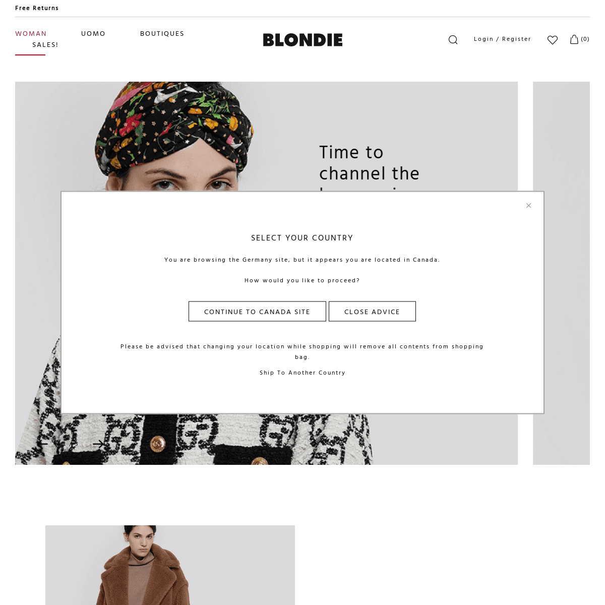 Blondie Boutique: online designer clothing for men and women