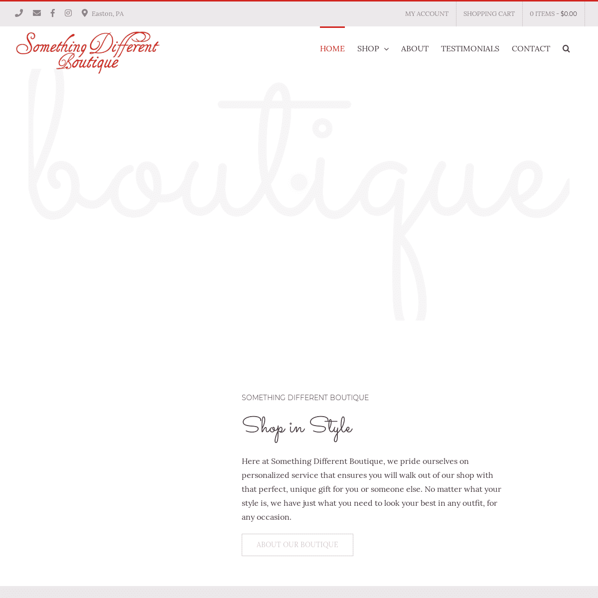 Something Different Boutique | Online Gift Shop | Easton PA