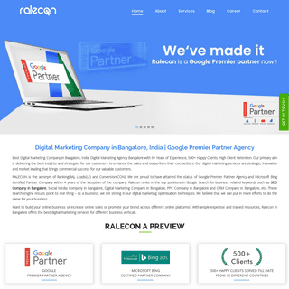Leading Digital Marketing Company in Bangalore, India | Ralecon