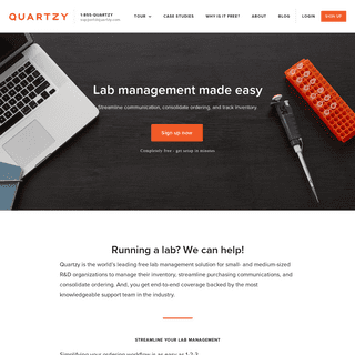 Quartzy | The free and easy way to manage your lab