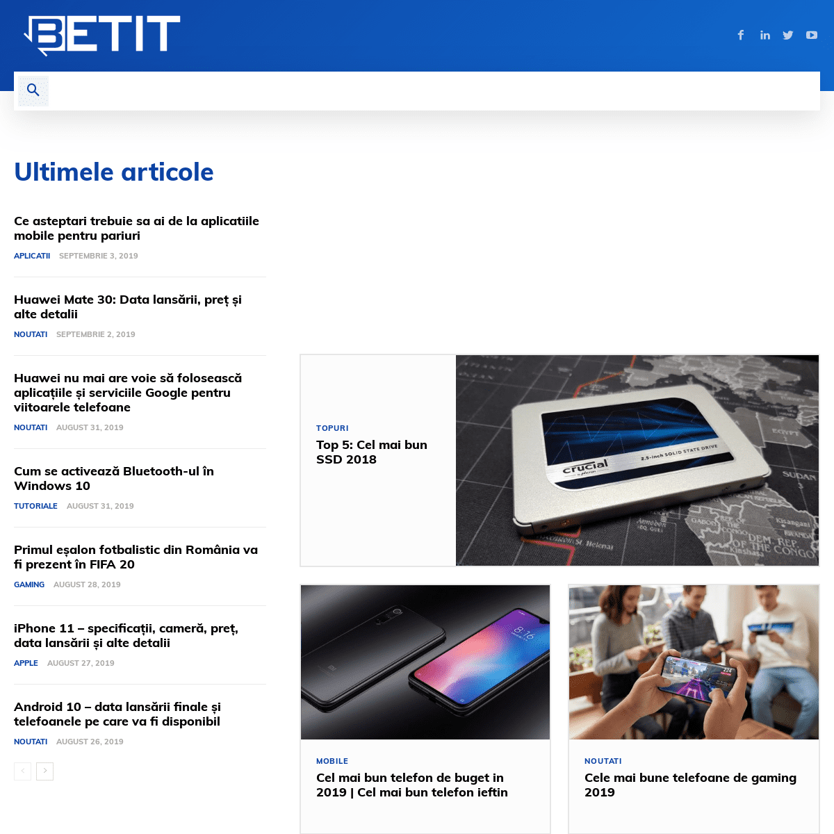 BETIT - Stiri IT, Telefoane mobile, Tehnologie
