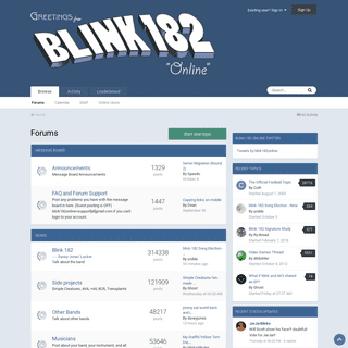 A complete backup of blink-182online.com