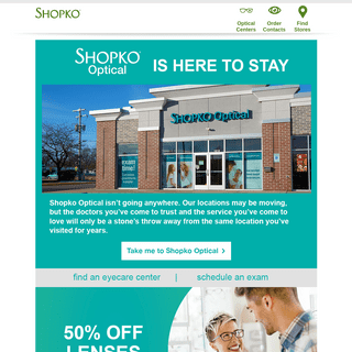 Shopko Optical is here to stay