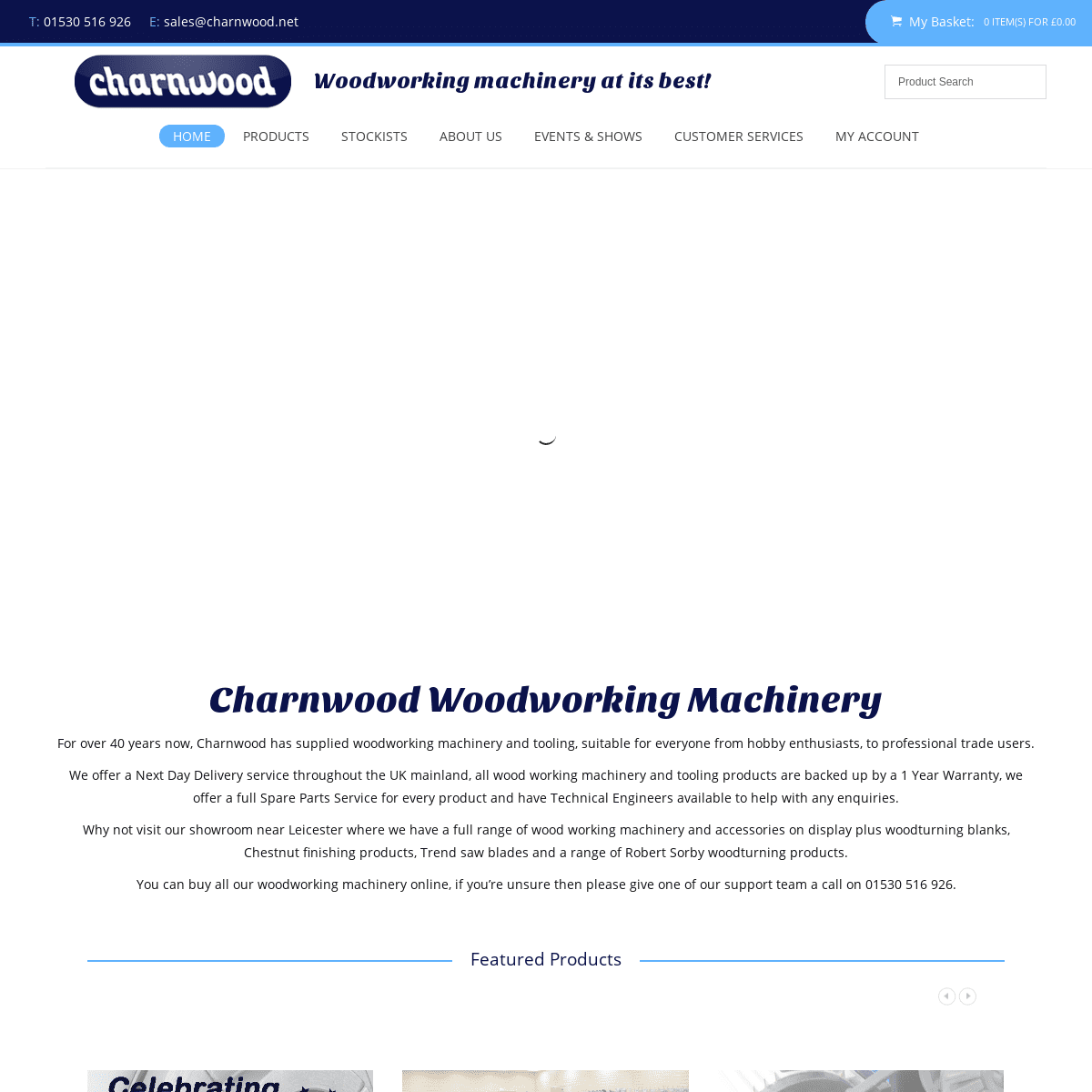 Charnwood | Woodworking Machinery and Tooling for Trade and Enthusiast