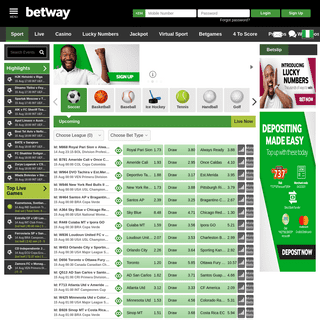 Betway | Best Online Sports Betting - Try it - 50% First Deposit Offer
