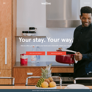 WeLive - Fully Furnished Apartments in NYC & DC