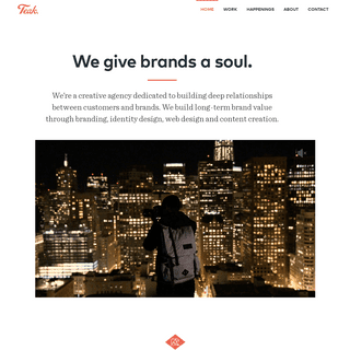 Teak. San Francisco Creative Agency. We give brands a soul.