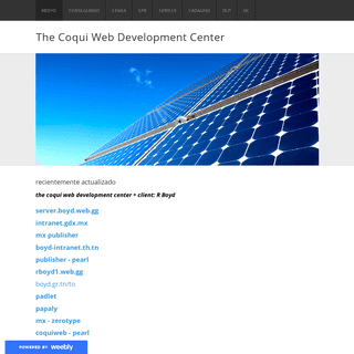 The Coqui Web Development Center - rboyd
