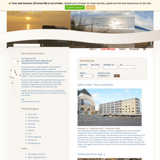 Appartement Schmitz - Ferienwohnungen auf Sylt