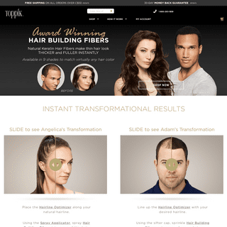 Toppik Hair Building Fibers and Thinning Hair Products