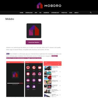 Mobdro - Download Mobdro APK Free Latest for Android 2019 - Mobdro