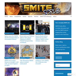 SMITE Scrub – Your everyday SMITE site