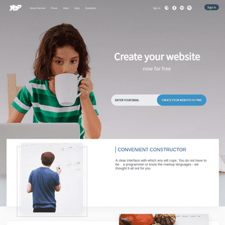 Yep.Com - Website builder |Create own website | Quickly make a website | Free website