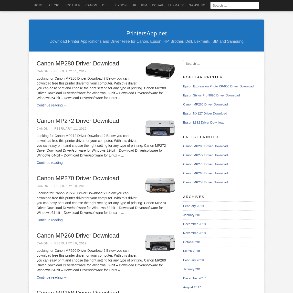 A complete backup of printersapp.net