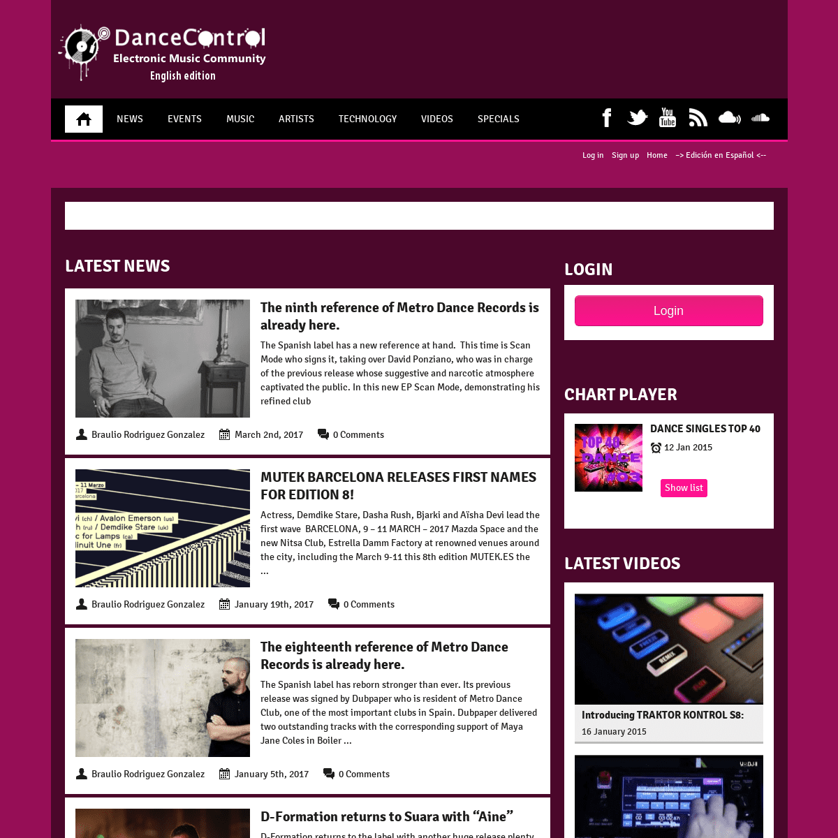 DanceControl | Electronic Music Community