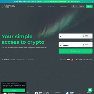 Cryptocurrency Exchange Platform | Changelly.com