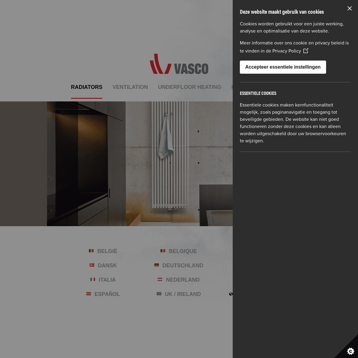 Designradiatoren, ventilatie, vloerverwarming, verwarmen & koelen | Vasco