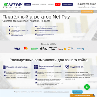 Net Pay - платежный агрегатор интернет платежей, сервис и система приема платежей, оплата на сайте онлайн, процессинговая компан