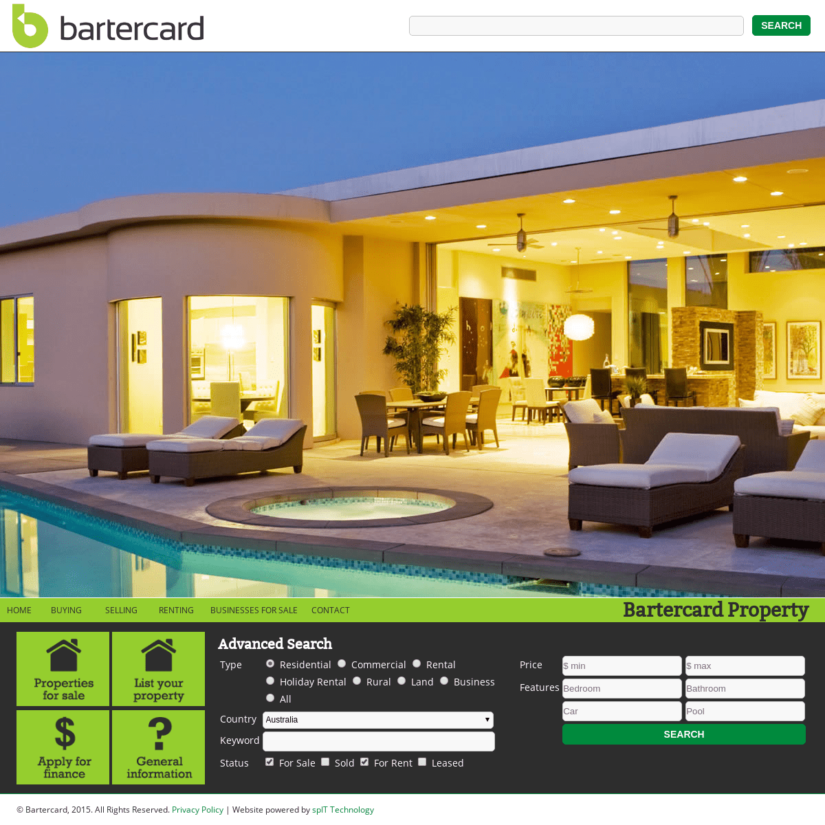 Bartercard Real Estate and Property for sale