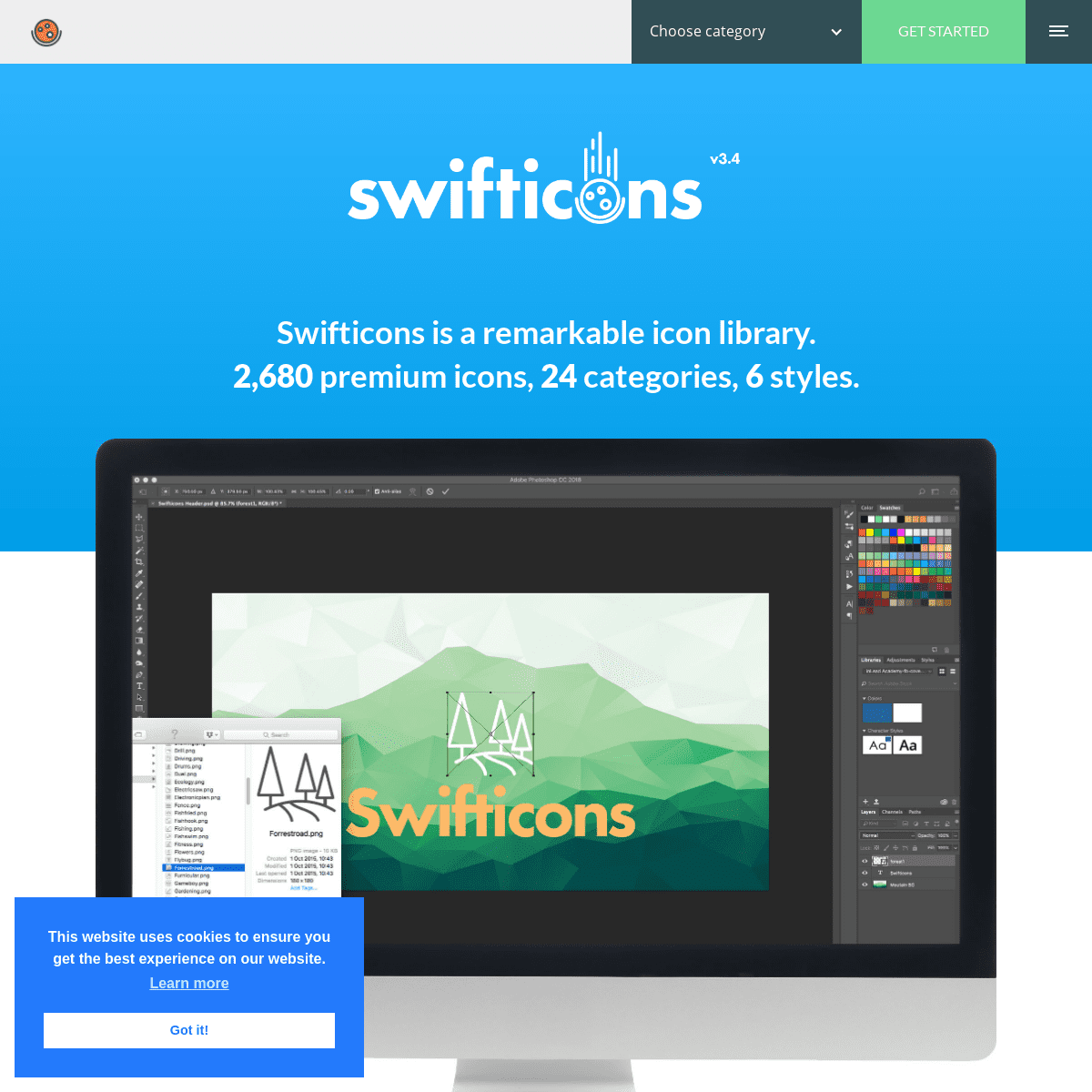 Swifticons -  2,600 Premium Icon Library