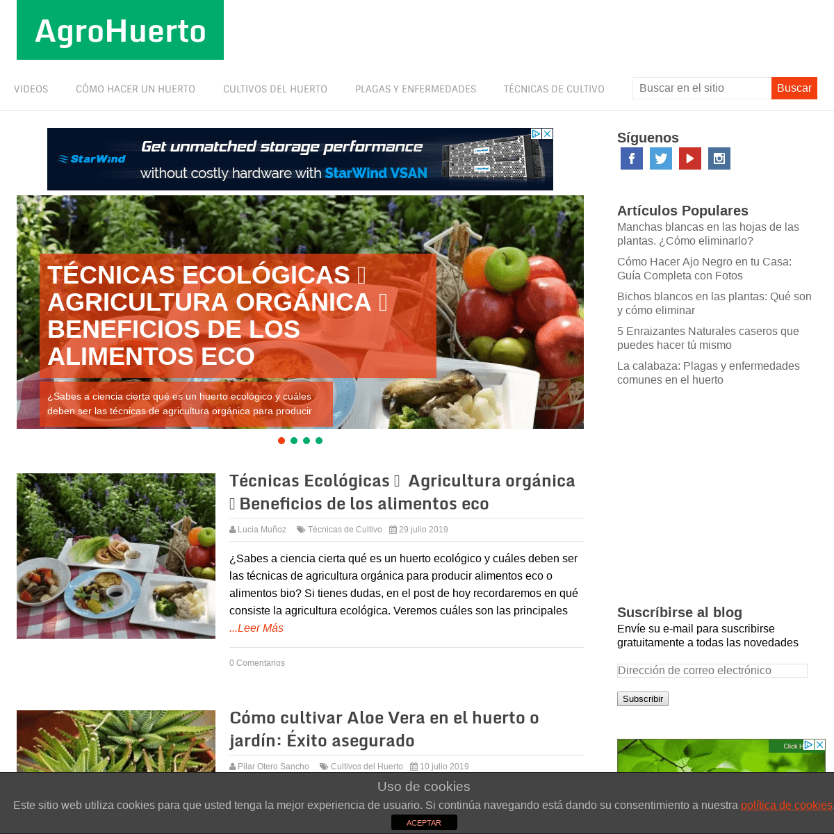 ▷ AgroHuerto - Huertos urbanos, agricultura ecológica / orgánica