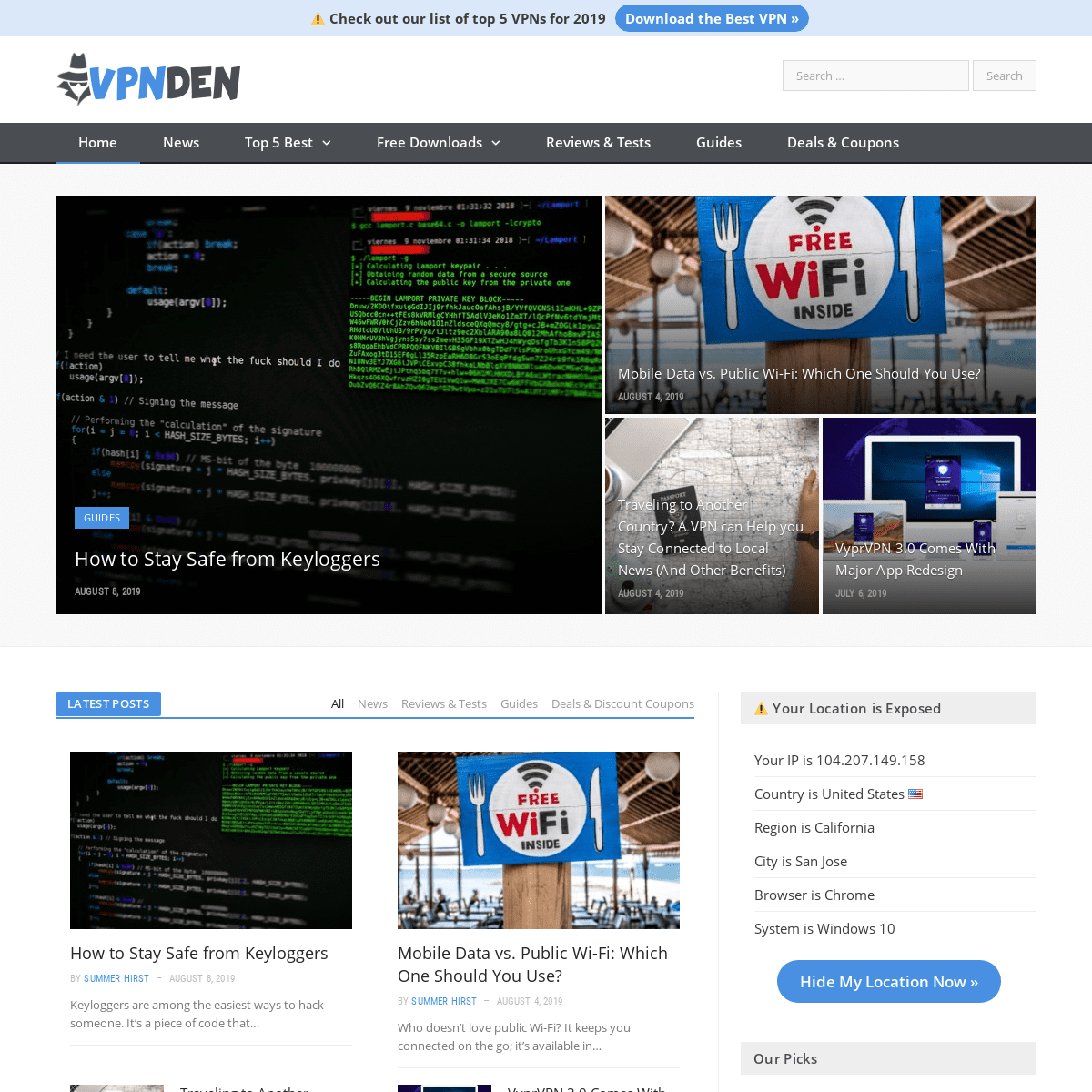 VPN Den – Your #1 Independent VPN Source for Reviews & Tests