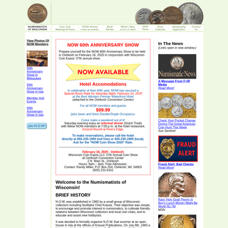 A complete backup of numismatistsofwisconsin.com