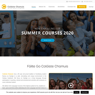 Irish College Gaeltacht Summer Courses‎ | Coláiste Chamuis