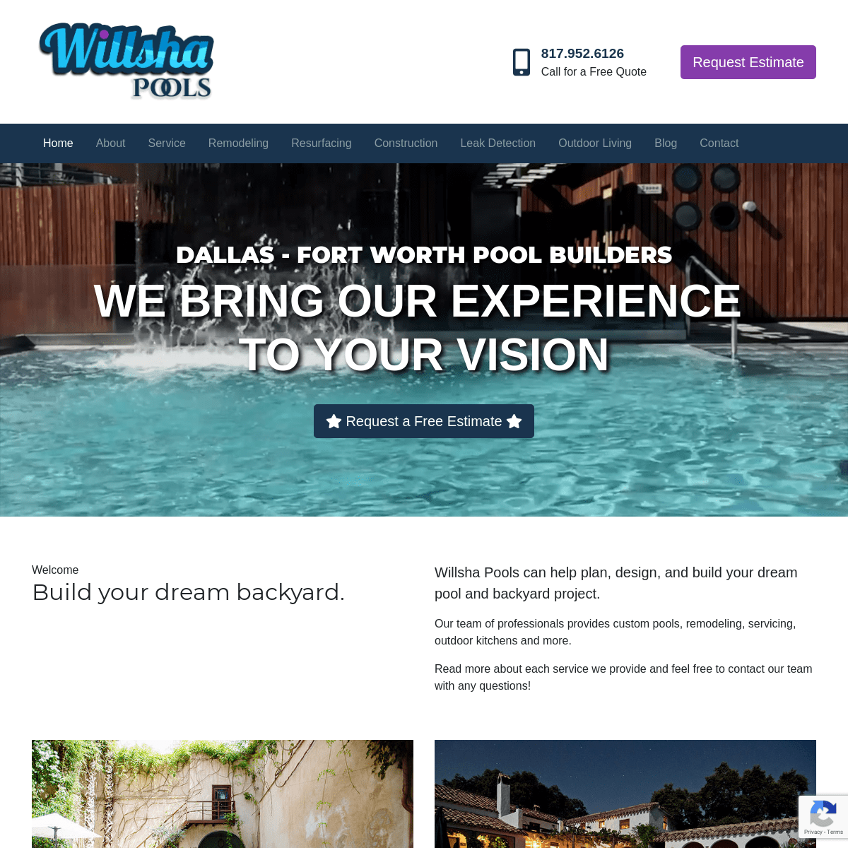 Dallas-Fort Worth Pool Builders & Outdoor Living Company | Willsha Pools