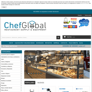Chef Global - Maquinaria equipamiento de hosteleria, bar y restaurante