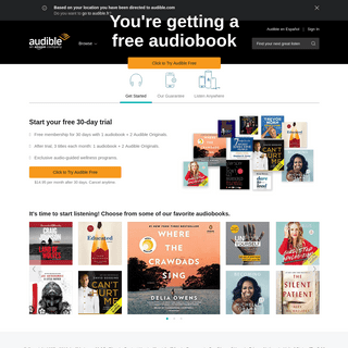 Audiobooks & Original Audio Shows - Get More from Audible