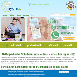 Schuheinlagen online kaufen | www.myonso.de